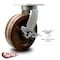 Service Caster 12'' Heavy Duty High Temp Phenolic Swivel Caster with Brake and Swivel Lock CRAN-SCC-KP92S1230-PHRHT-SLB-BSL - alternate 2